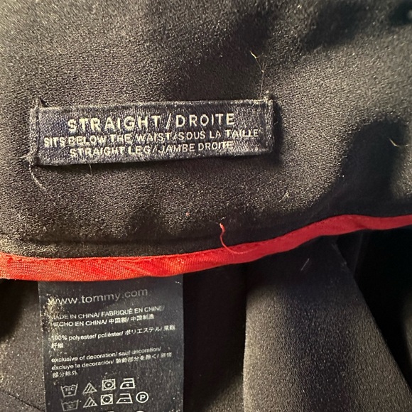 Navy blue cropped trouser - Picture 3 of 4